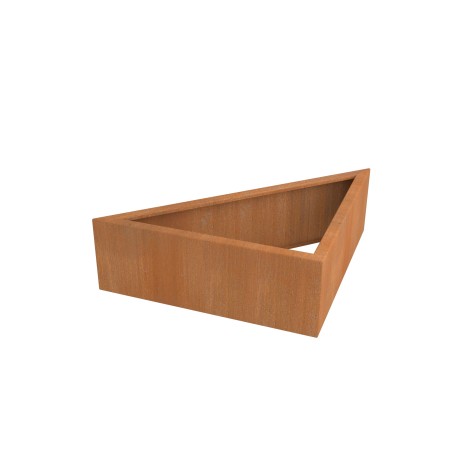 CORTEN RAISED GARDEN BED TRIANGLE MODULE H.30CM